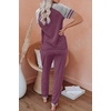 image:imageAUTOMET Womens 2 Piece Pajama Set Summer Lounge Sets Sleepwear with PocketsFuchsia