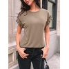 image:imageAUTOMET Womens Business Casual Cute Trendy TopsKhaki