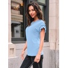 image:imageAUTOMET Womens Business Casual Cute Trendy TopsLight Blue