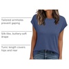 image:imageAUTOMET Womens Cap Sleeve Shirts Summer Soft Business Casual Tops for WorkNavy