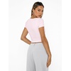 image:imageAUTOMET Womens Double Lined Short Sleeve Square Neck Crop TopPink