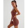 image:imageAUTOMET Womens Flattering Shaping Jumpsuit Romper for Summer 2026Brown