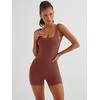 image:imageAUTOMET Womens Flattering Shaping Jumpsuit Romper for Summer 2026Brown