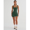 image:imageAUTOMET Womens Flattering Shaping Jumpsuit Romper for Summer 2026Dark Green