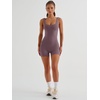image:imageAUTOMET Womens Flattering Shaping Jumpsuit Romper for Summer 2026Nutmeg