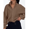 image:imageAUTOMET Womens Fleece Jackets Zip Up Oversized Cropped SweatshirtsCoffee