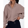 image:imageAUTOMET Womens Fleece Jackets Zip Up Oversized Cropped SweatshirtsCoffeegrey