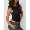 image:imageAUTOMET Womens Going Out Tank Tops Sleeveless Summer 2026 Trendy Cute Shirts Boat Neck Basic Y2K Fashion Outfits ClothesBlack