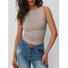 image:imageAUTOMET Womens Going Out Tank Tops Sleeveless Summer 2026 Trendy Cute Shirts Boat Neck Basic Y2K Fashion Outfits ClothesCoffeegrey