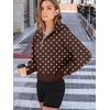 image:imageAUTOMET Womens Hoodies Half Zip Up Casual Comfort Fall Clothes 2026Brown White Spots