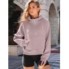 image:imageAUTOMET Womens Hoodies Half Zip Up Casual Comfort Fall Clothes 2026Darkpink
