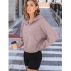 image:imageAUTOMET Womens Hoodies Half Zip Up Casual Comfort Fall Clothes 2026Darkpink