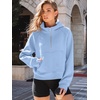 image:imageAUTOMET Womens Hoodies Half Zip Up Casual Comfort Fall Clothes 2026Lightblue