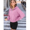 image:imageAUTOMET Womens Hoodies Half Zip Up Casual Comfort Fall Clothes 2026Pink