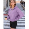 image:imageAUTOMET Womens Hoodies Half Zip Up Casual Comfort Fall Clothes 2026Purple