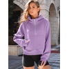 image:imageAUTOMET Womens Hoodies Half Zip Up Casual Comfort Fall Clothes 2026Purple