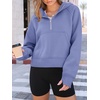 image:imageAUTOMET Womens Hoodies Half Zip Up Casual Comfort Fall Clothes 2026Purpleblue