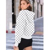 image:imageAUTOMET Womens Hoodies Half Zip Up Casual Comfort Fall Clothes 2026White Polka Dot