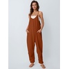 image:imageAUTOMET Womens Jumpsuits Casual Summer Romper Beach Vacation Outfits 2026Orangebrown