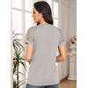 image:imageAUTOMET Womens Lace Short Sleeve Tops Business Casual Outfits Work ShirtsBeige