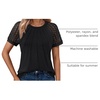 image:imageAUTOMET Womens Lace Short Sleeve Tops Business Casual Outfits Work ShirtsBlack