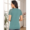 image:imageAUTOMET Womens Lace Short Sleeve Tops Business Casual Outfits Work ShirtsGreygreen