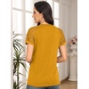 image:imageAUTOMET Womens Lace Short Sleeve Tops Business Casual Outfits Work ShirtsYellow