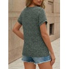 image:imageAUTOMET Womens Lace Short Sleeves Shirts Crochet Summer TopsDark Green