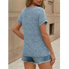 image:imageAUTOMET Womens Lace Short Sleeves Shirts Crochet Summer TopsLight Blue
