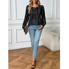 image:imageAUTOMET Womens Long Sleeve Shirts Fall Blouses Tops Business Casual OutfitsBlack Dot Line