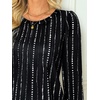 image:imageAUTOMET Womens Long Sleeve Shirts Fall Blouses Tops Business Casual OutfitsBlack Dot Line
