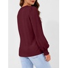 image:imageAUTOMET Womens Long Sleeve Shirts Fall Blouses Tops Business Casual OutfitsBurgundy