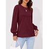 image:imageAUTOMET Womens Long Sleeve Shirts Fall Blouses Tops Business Casual OutfitsBurgundy