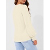 image:imageAUTOMET Womens Long Sleeve Shirts Fall Blouses Tops Business Casual OutfitsCream