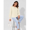 image:imageAUTOMET Womens Long Sleeve Shirts Fall Blouses Tops Business Casual OutfitsCream
