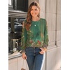 image:imageAUTOMET Womens Long Sleeve Shirts Fall Blouses Tops Business Casual OutfitsFloral Green