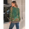 image:imageAUTOMET Womens Long Sleeve Shirts Fall Blouses Tops Business Casual OutfitsFloral Green