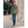 image:imageAUTOMET Womens Long Sleeve Shirts Fall Blouses Tops Business Casual OutfitsFloral Green