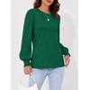 image:imageAUTOMET Womens Long Sleeve Shirts Fall Blouses Tops Business Casual OutfitsGreen