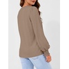 image:imageAUTOMET Womens Long Sleeve Shirts Fall Blouses Tops Business Casual OutfitsKhaki