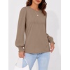 image:imageAUTOMET Womens Long Sleeve Shirts Fall Blouses Tops Business Casual OutfitsKhaki