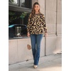 image:imageAUTOMET Womens Long Sleeve Shirts Fall Blouses Tops Business Casual OutfitsLeopard
