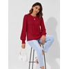 image:imageAUTOMET Womens Long Sleeve Shirts Fall Blouses Tops Business Casual OutfitsRed