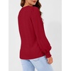 image:imageAUTOMET Womens Long Sleeve Shirts Fall Blouses Tops Business Casual OutfitsRed