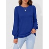 image:imageAUTOMET Womens Long Sleeve Shirts Fall Blouses Tops Business Casual OutfitsRoyal Blue