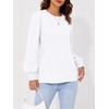 image:imageAUTOMET Womens Long Sleeve Shirts Fall Blouses Tops Business Casual OutfitsWhite