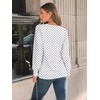 image:imageAUTOMET Womens Long Sleeve Shirts Fall Blouses Tops Business Casual OutfitsWhite Dots