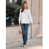 image:imageAUTOMET Womens Long Sleeve Shirts Fall Blouses Tops Business Casual OutfitsWhite Dots