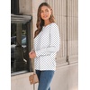 image:imageAUTOMET Womens Long Sleeve Shirts Fall Blouses Tops Business Casual OutfitsWhite Dots