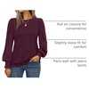 image:imageAUTOMET Womens Long Sleeve Shirts Fall Blouses Tops Business Casual OutfitsWine Red